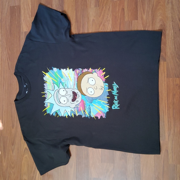Rick and Morty Men's Graphic T-Shirt Tee Shirt Black XL - Picture 1 of 5